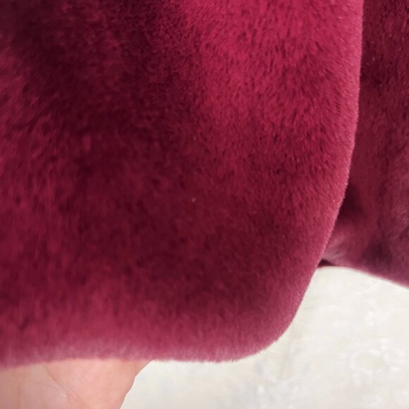 Plush faux fur cropped jacket deep pink whimsigoth princess luxury A New Day XXL - Picture 5 of 8